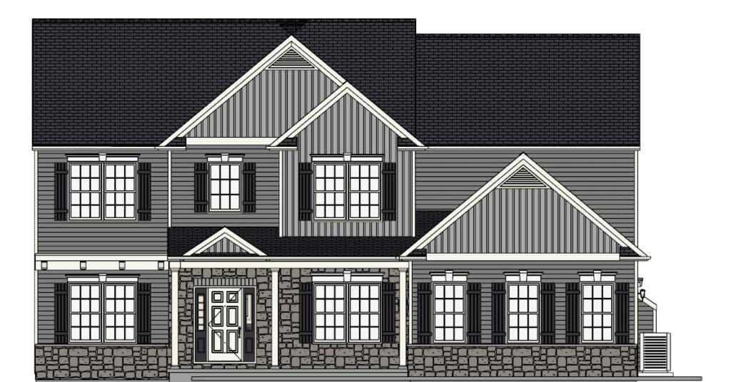4487 Continental Drive PWF17 7 Pf 17 Front Elevation